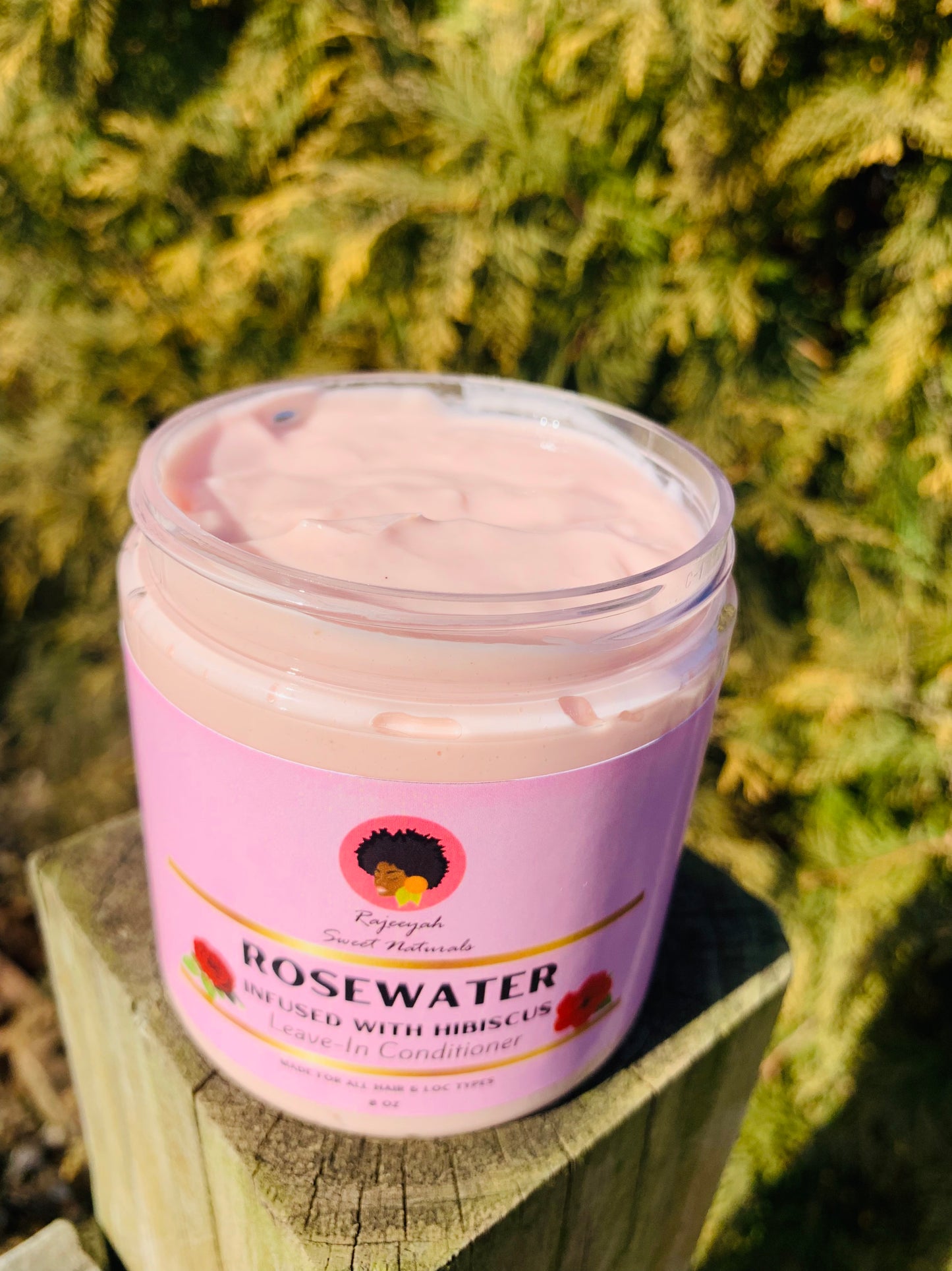 Rosewater Infused with Hibiscus Leave-In Conditioner