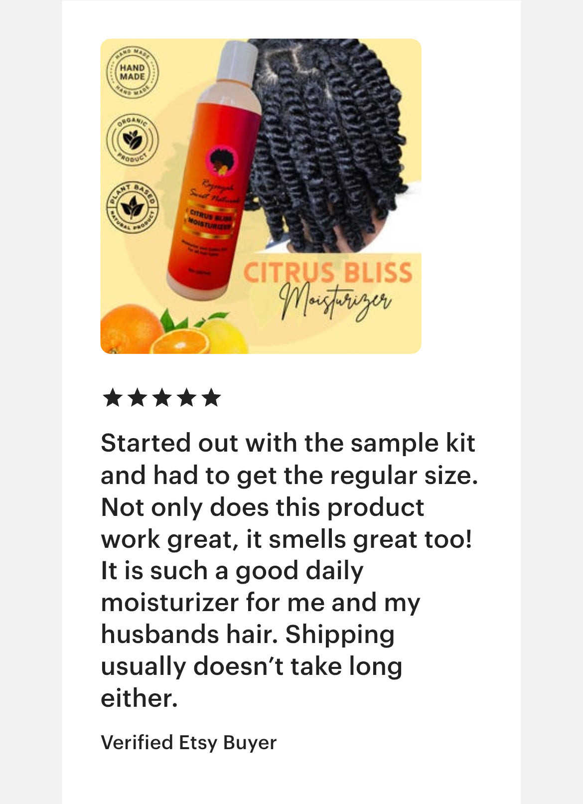 Citrus Bliss Moisturizer