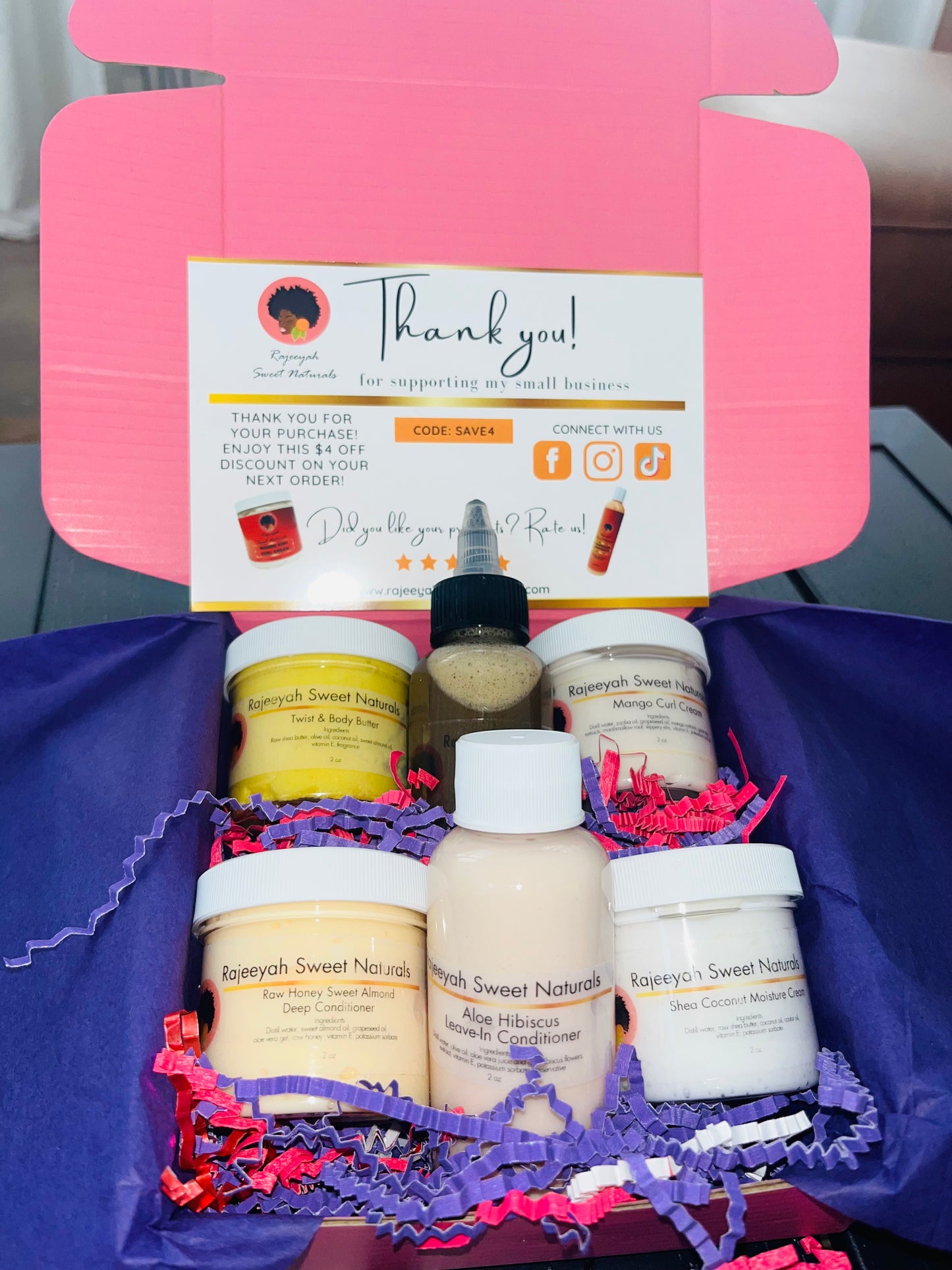 Curly Hair Sampler Box