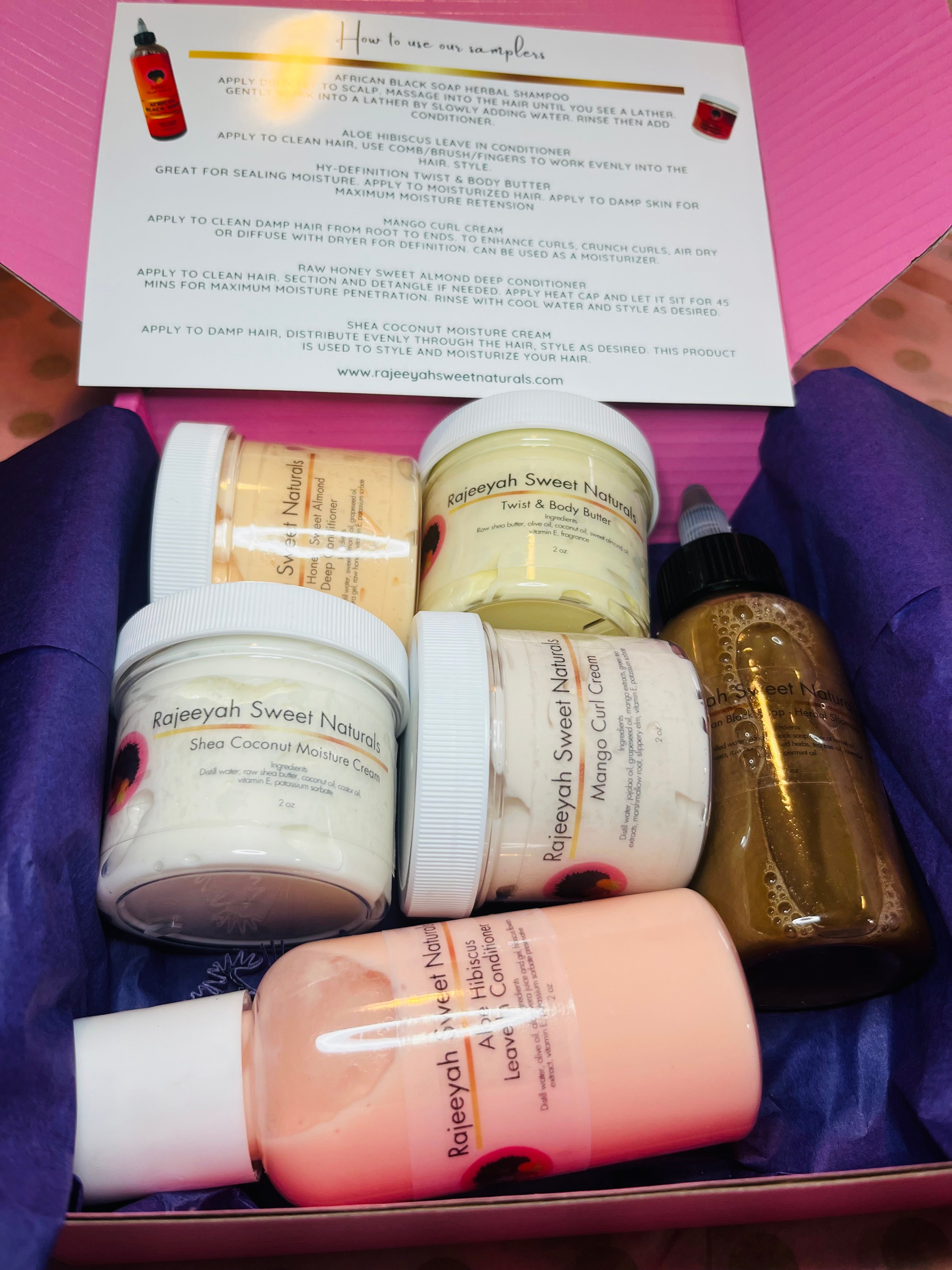 Curly Hair Sampler Box