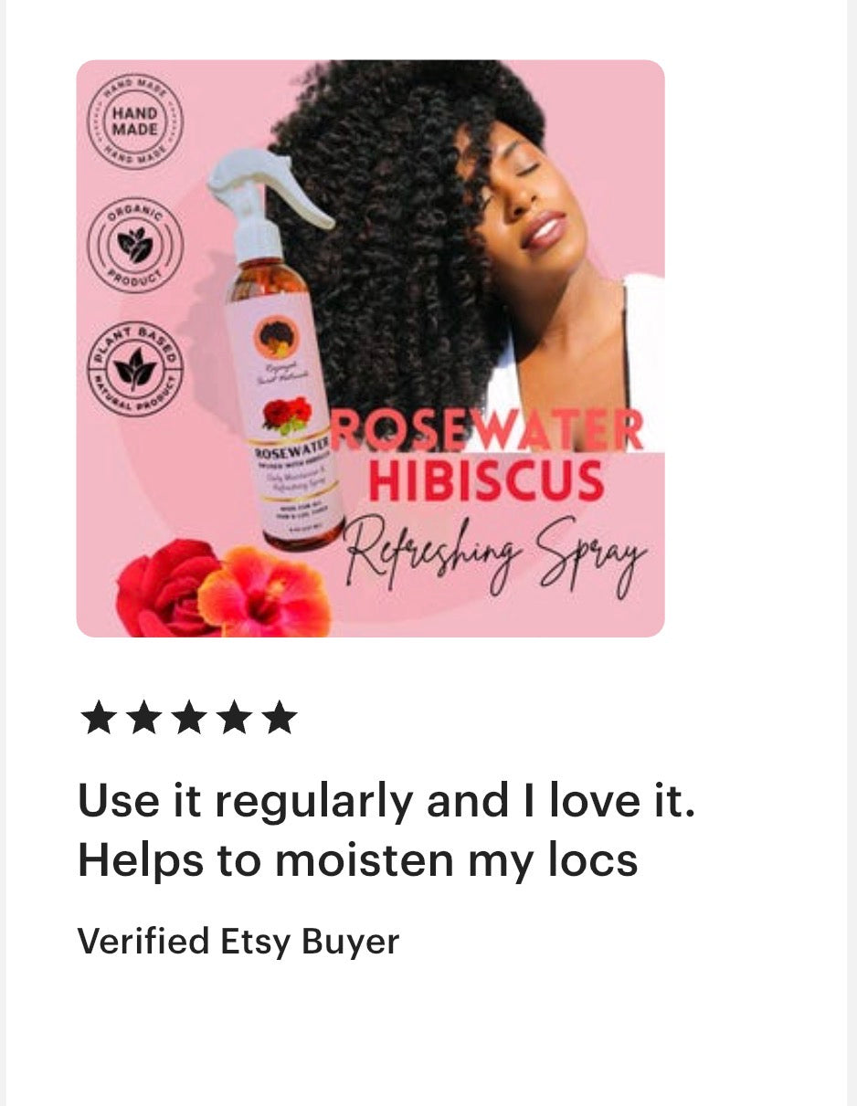 Rosewater Infused with Hibiscus Refreshing Spray