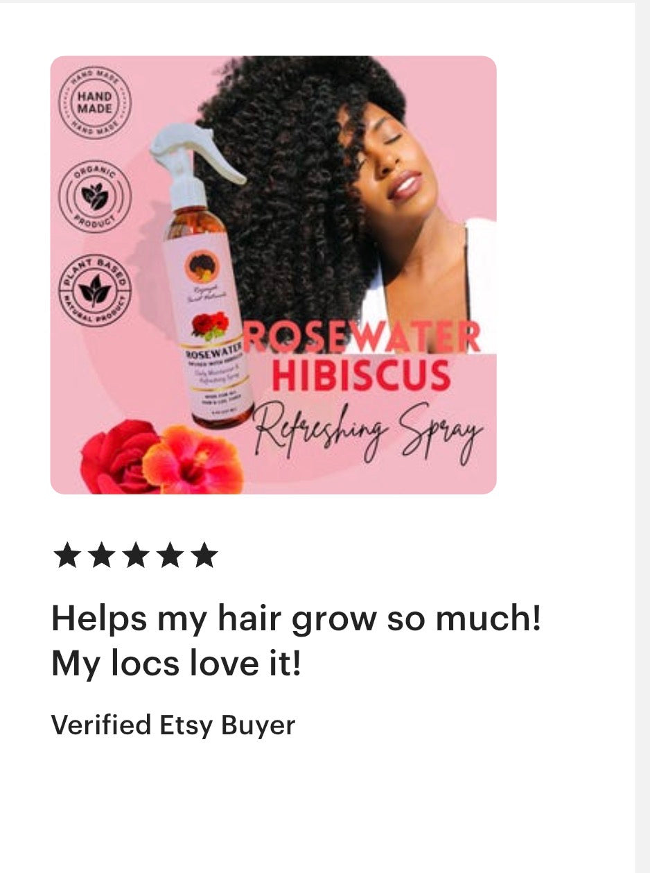 Rosewater Infused with Hibiscus Refreshing Spray