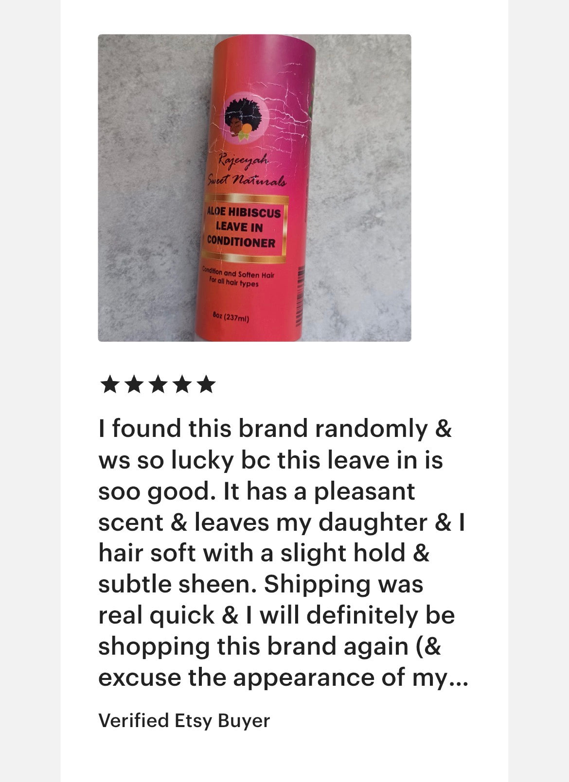 Aloe Hibiscus Leave In Conditioner