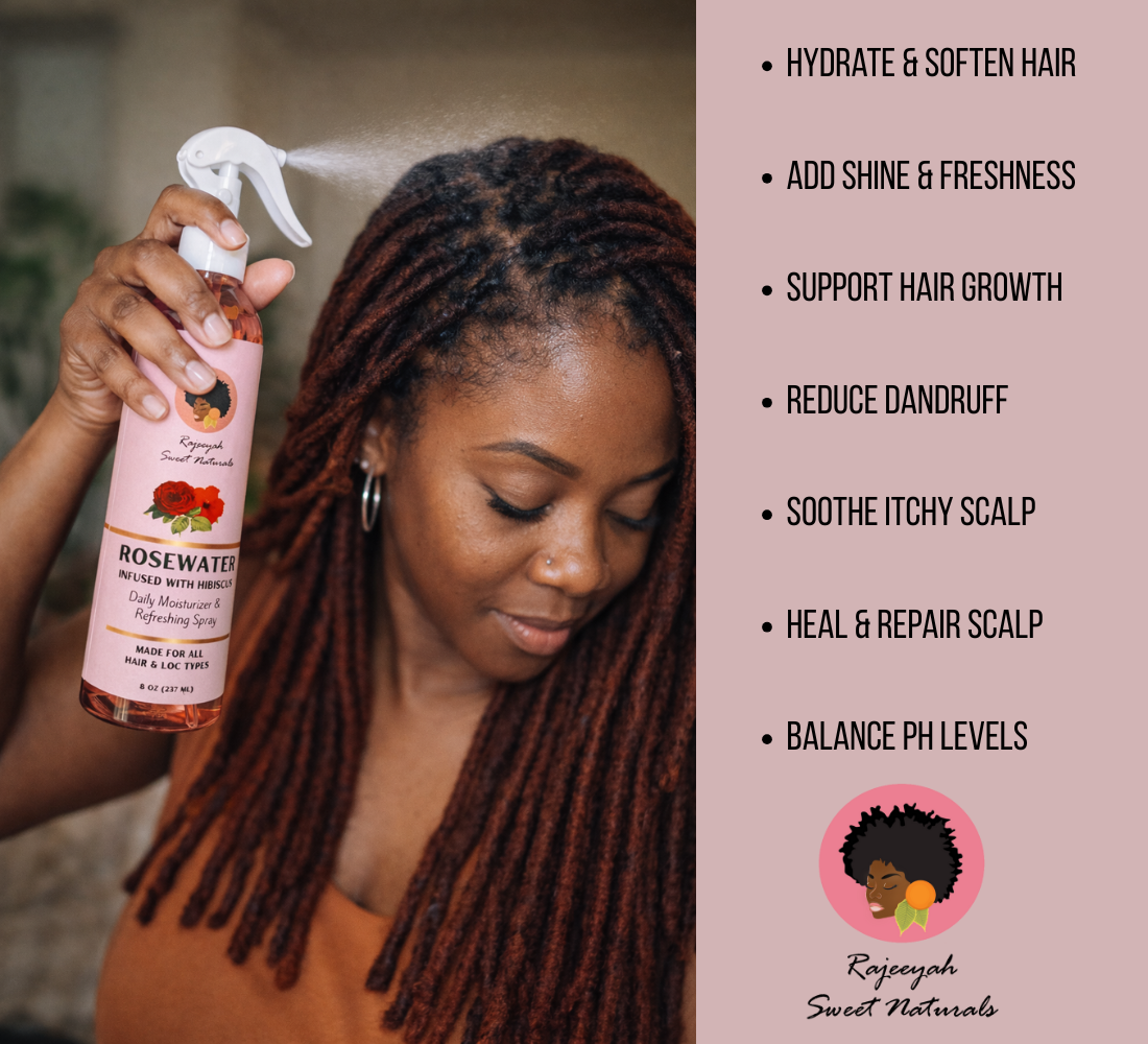 Rosewater Loc Spray and Leave-In Conditioner Bundle