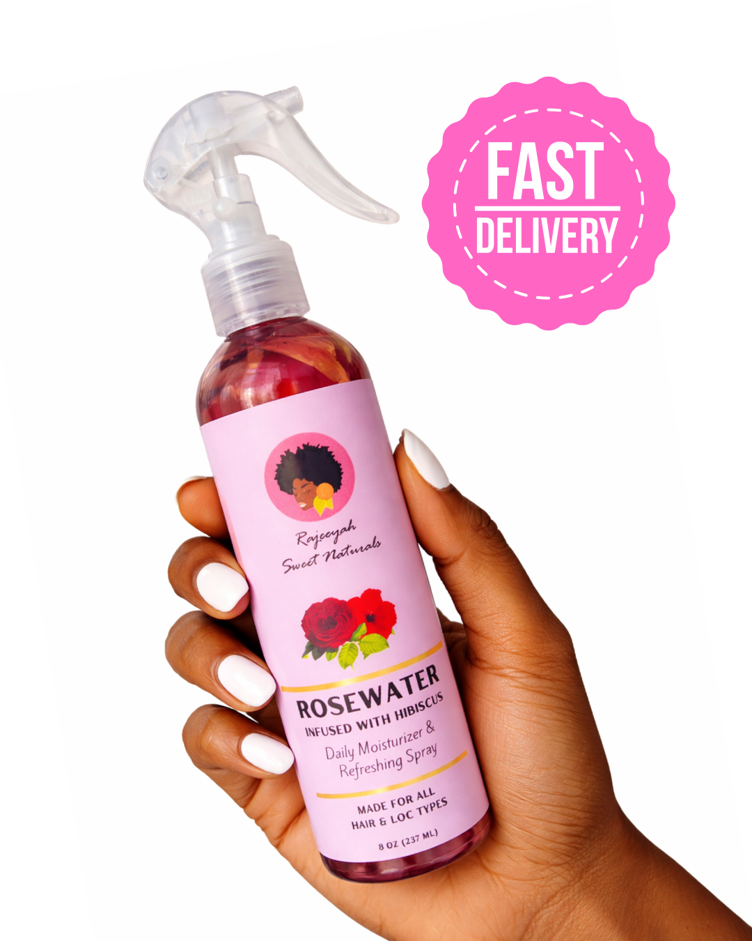 Rosewater Infused with Hibiscus Refreshing Spray