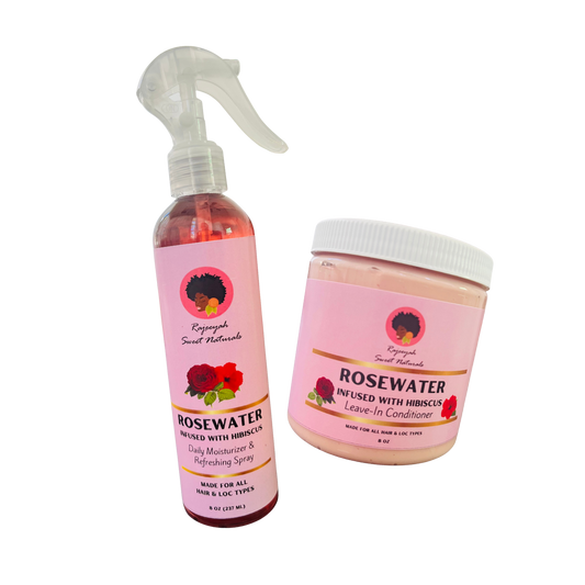 Rosewater Spray and Leave-In Bundle